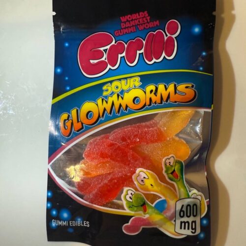 Erlli Sour Glowworms – THC-Infused Gummies