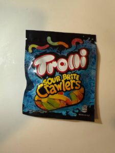 Trolli Edibles – Sour Brite Crawlers (THC-Infused Gummies)