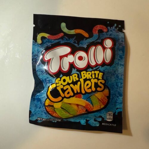 Trolli Edibles – Sour Brite Crawlers (THC-Infused Gummies)